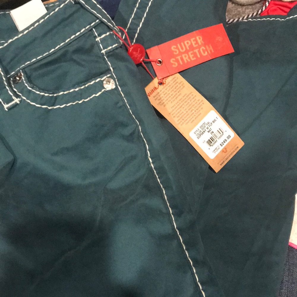 Teal true religion skinny 26